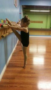 Jo at the barre